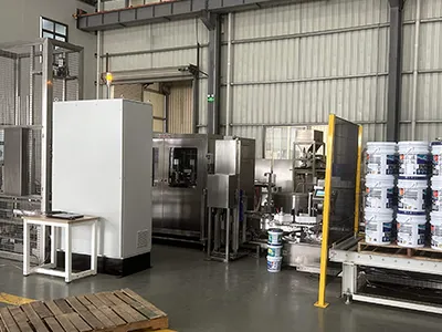 Automatic pail filling machine